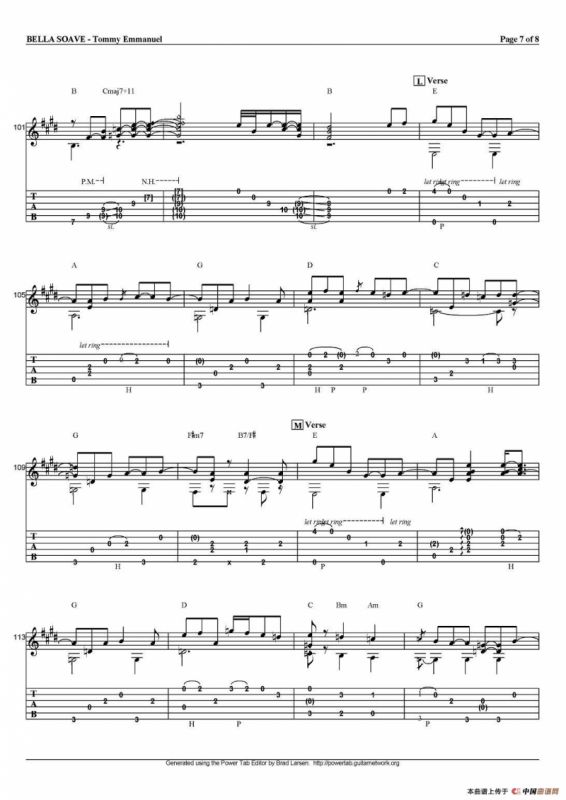 tommy emmanuel：bella soave