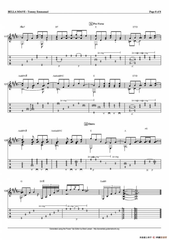 tommy emmanuel：bella soave