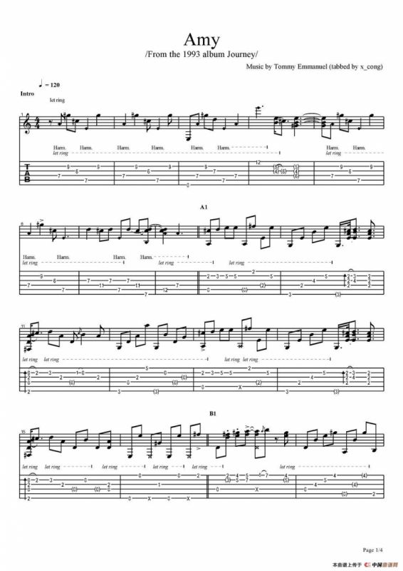 tommy emmanuel：amy-version-2（指弹吉他）