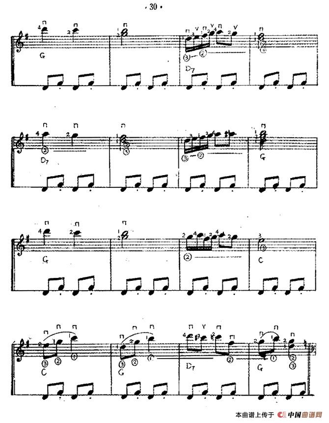 微笑波尔卡（西班牙吉他匹克式独奏）