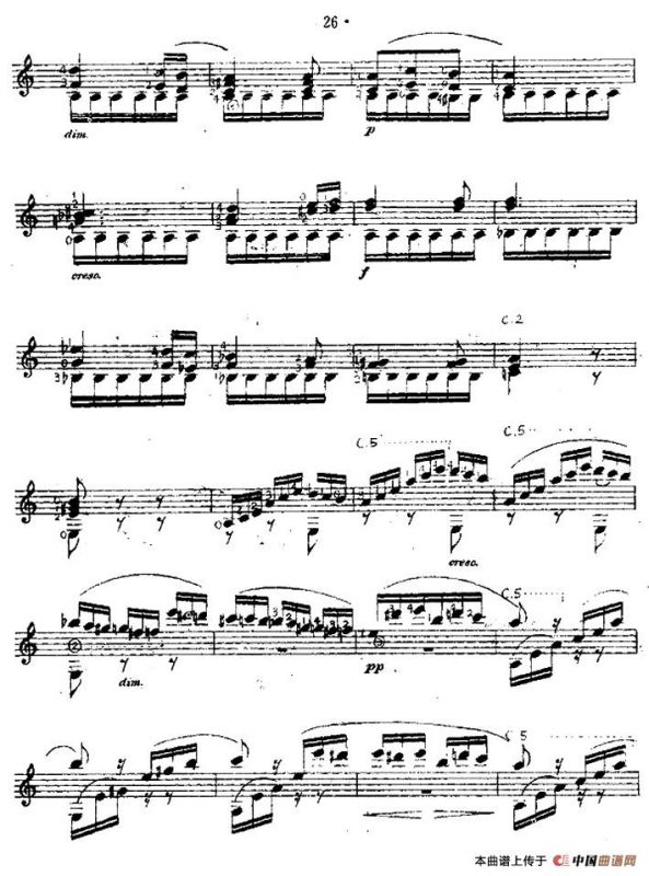 致爱丽丝（西班牙吉他古典式独奏）