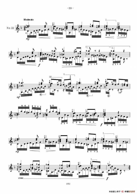 索尔·克斯特26首练习曲之21——26