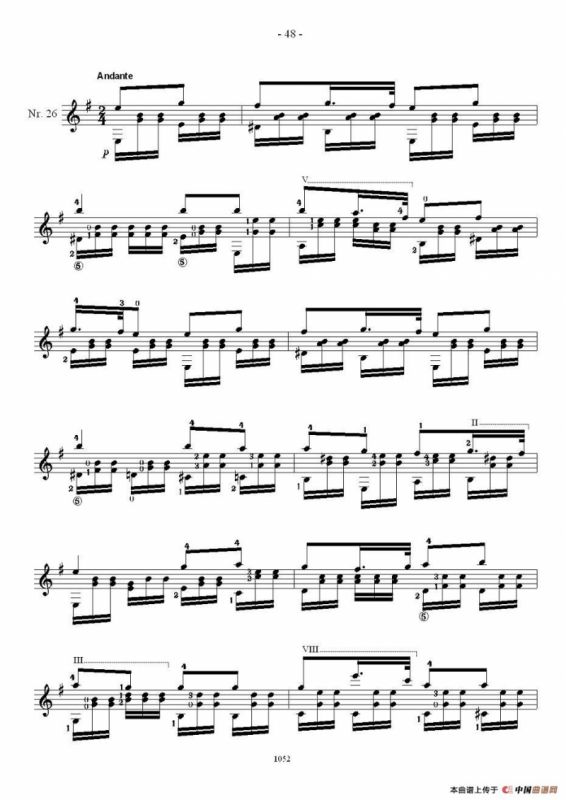 索尔·克斯特26首练习曲之21——26