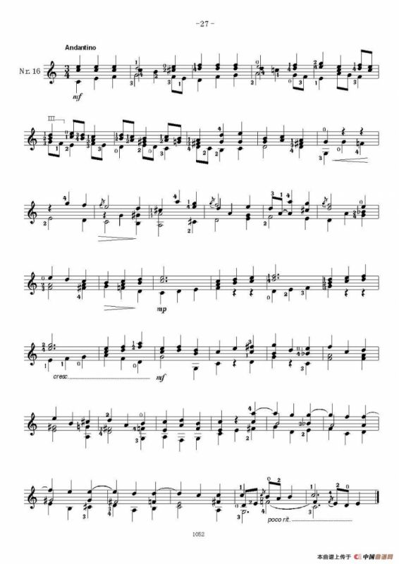 索尔·克斯特26首练习曲之16——20