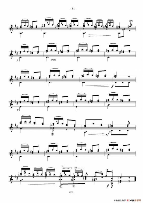 索尔·克斯特26首练习曲之16——20