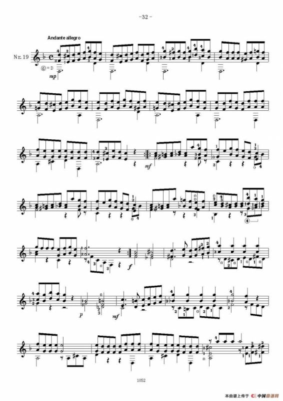 索尔·克斯特26首练习曲之16——20