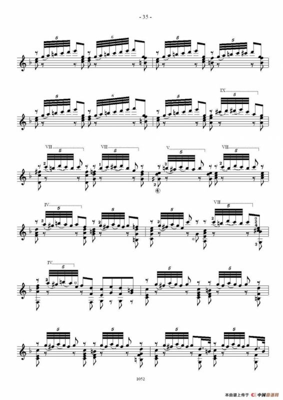 索尔·克斯特26首练习曲之16——20