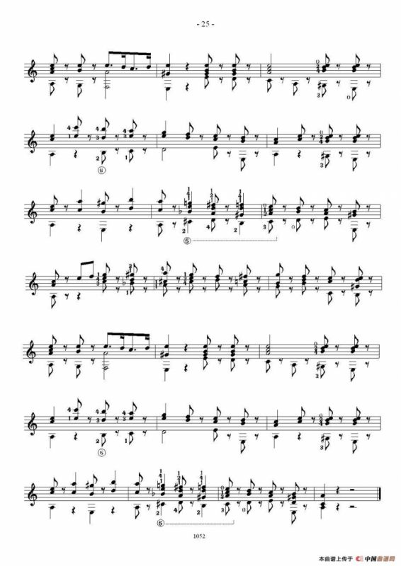 索尔·克斯特26首练习曲之11——15