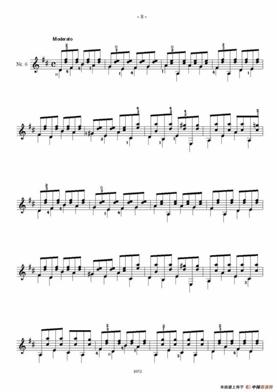 索尔·克斯特26首练习曲之6——10