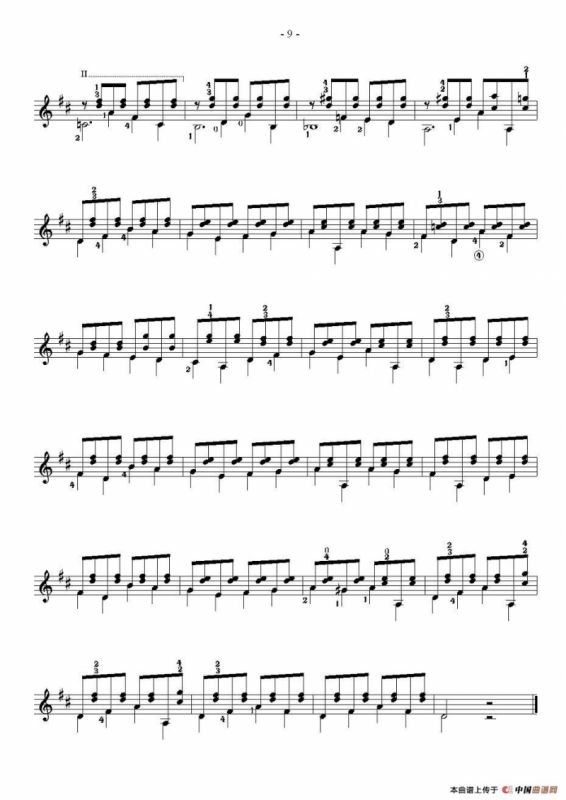 索尔·克斯特26首练习曲之6——10