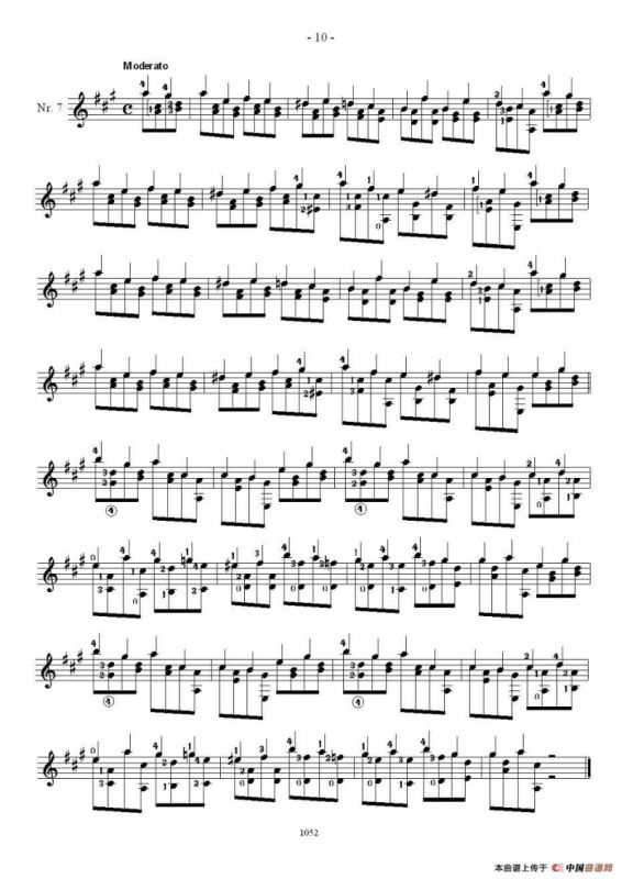 索尔·克斯特26首练习曲之6——10