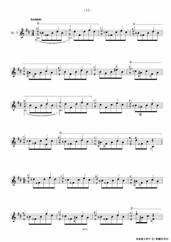 索尔·克斯特26首练习曲之6——10