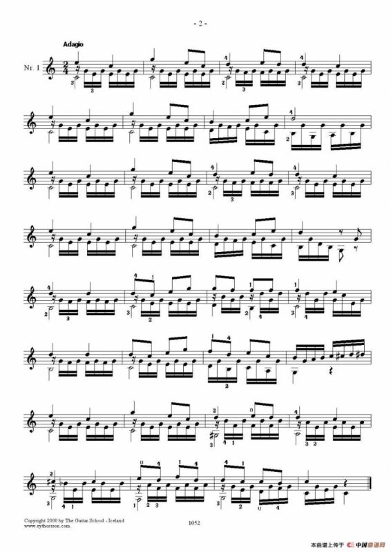 索尔·克斯特26首练习曲之1——5