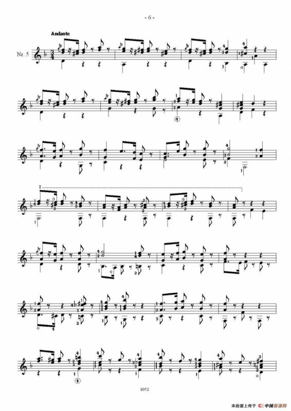 索尔·克斯特26首练习曲之1——5