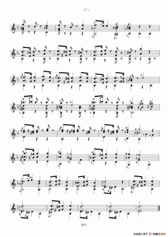 索尔·克斯特26首练习曲之1——5