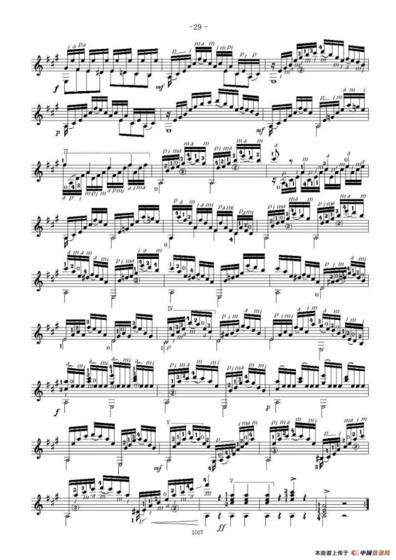 卡尔卡席25首练习曲之21——25