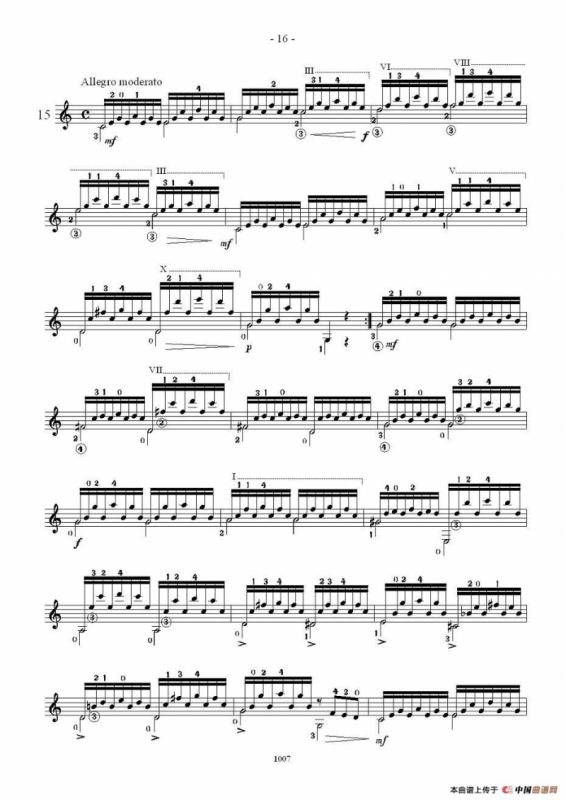 卡尔卡席25首练习曲之11——15