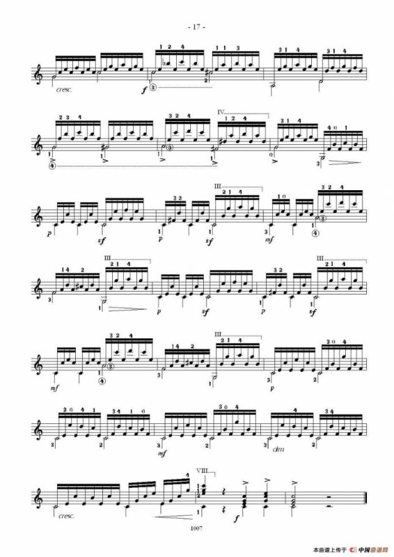 卡尔卡席25首练习曲之11——15