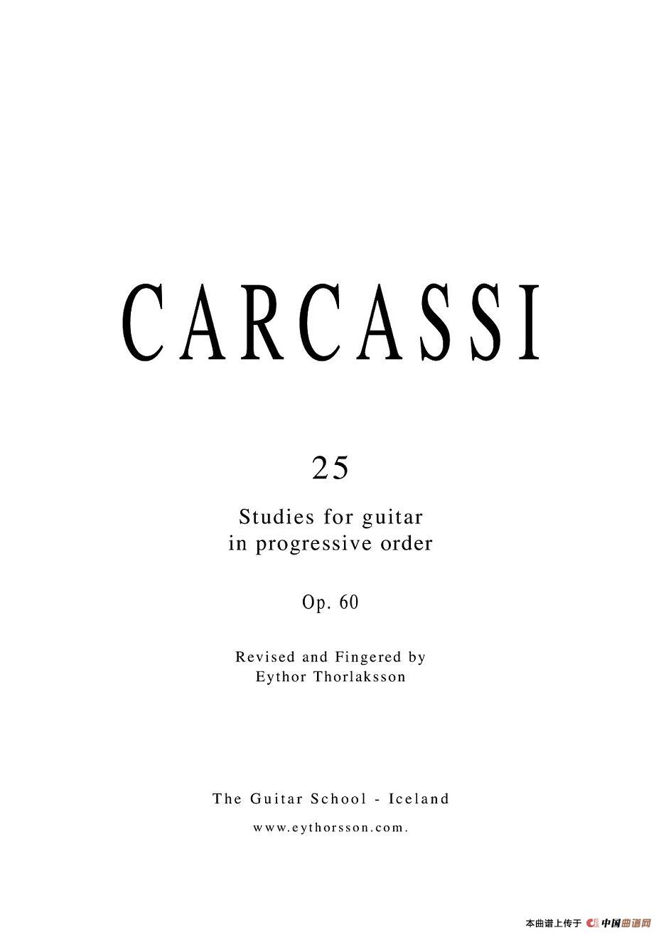 卡尔卡席25首练习曲之6——10