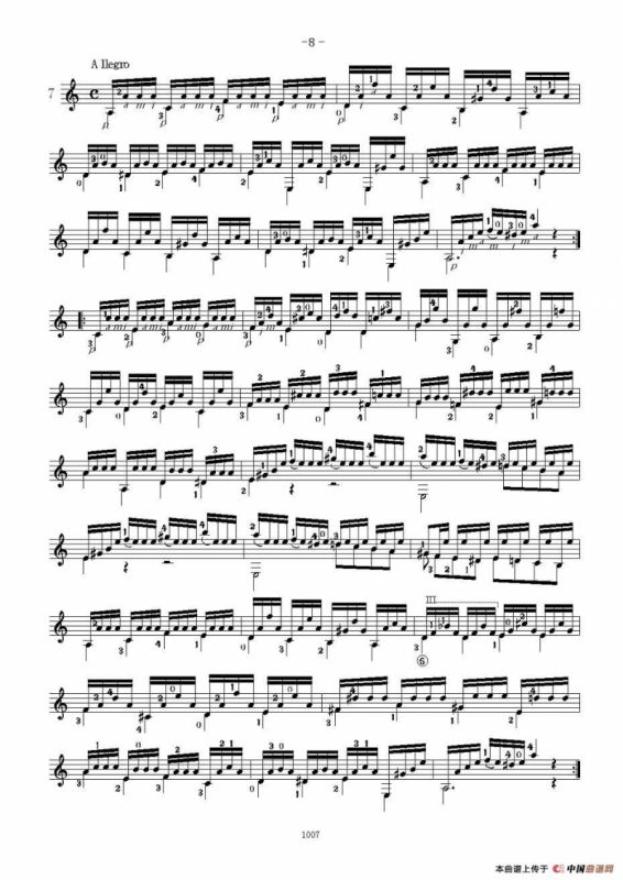 卡尔卡席25首练习曲之6——10