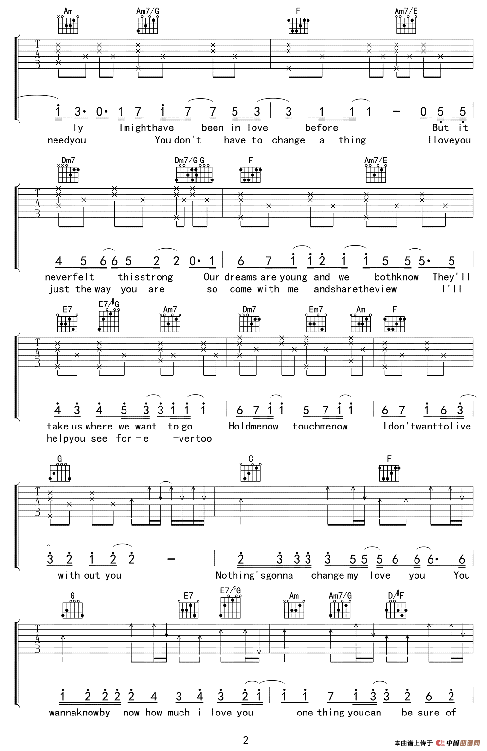 Nothings gonna change my love for you（此爱永不变）