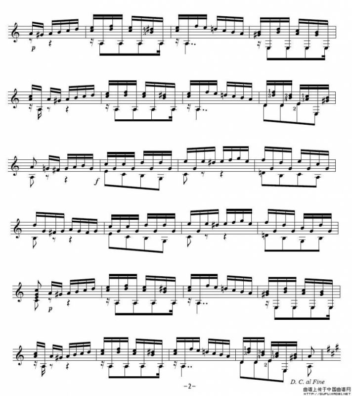 卡路里精选初级古典吉他小品29首之27