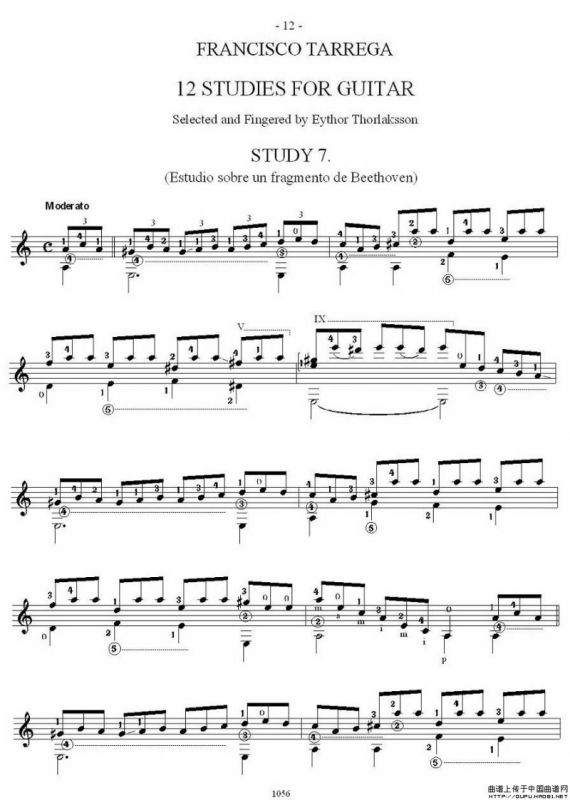 他雷加12首练习曲之7