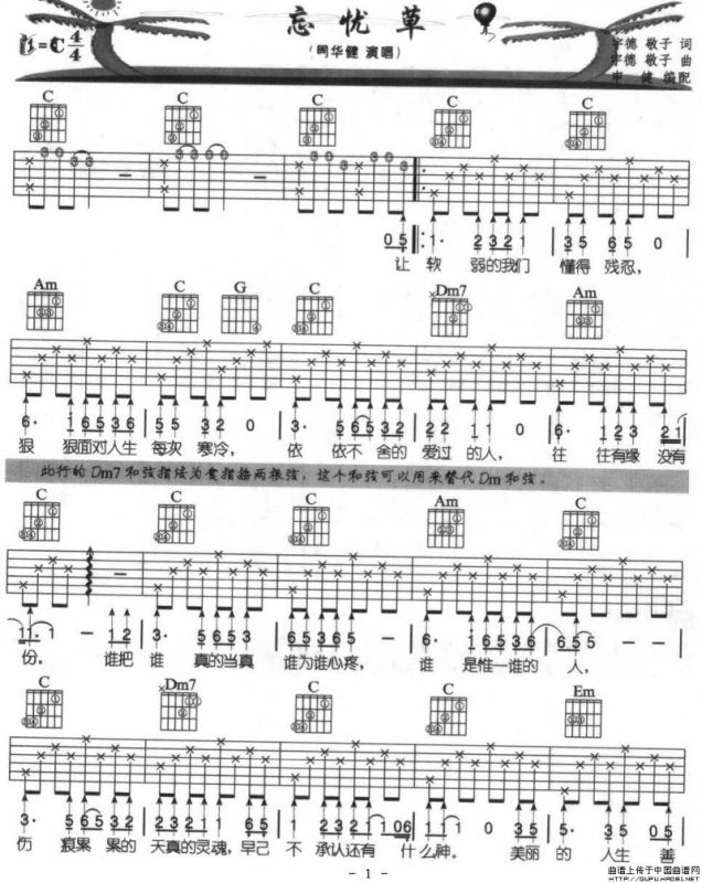 忘忧草（申健编配版）