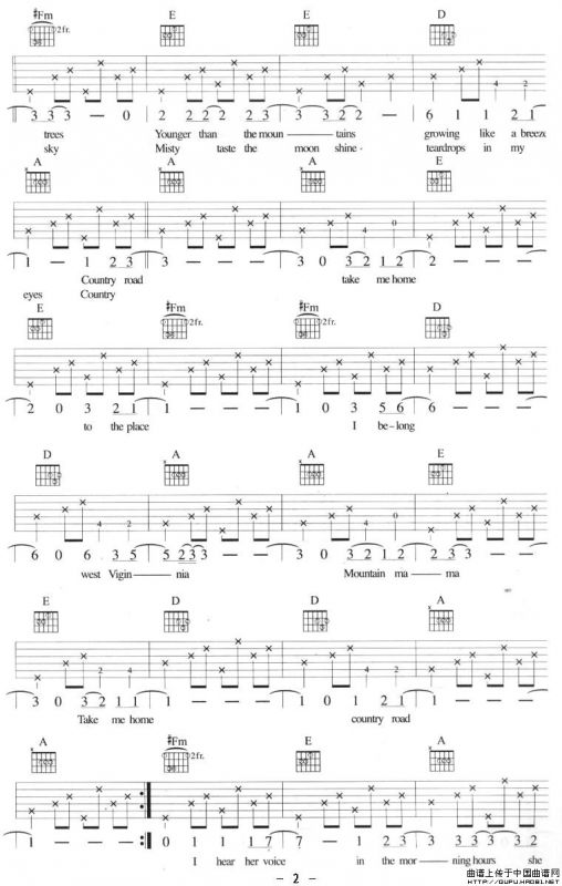 Take Me Home Country Road（乡村路，带我回家）