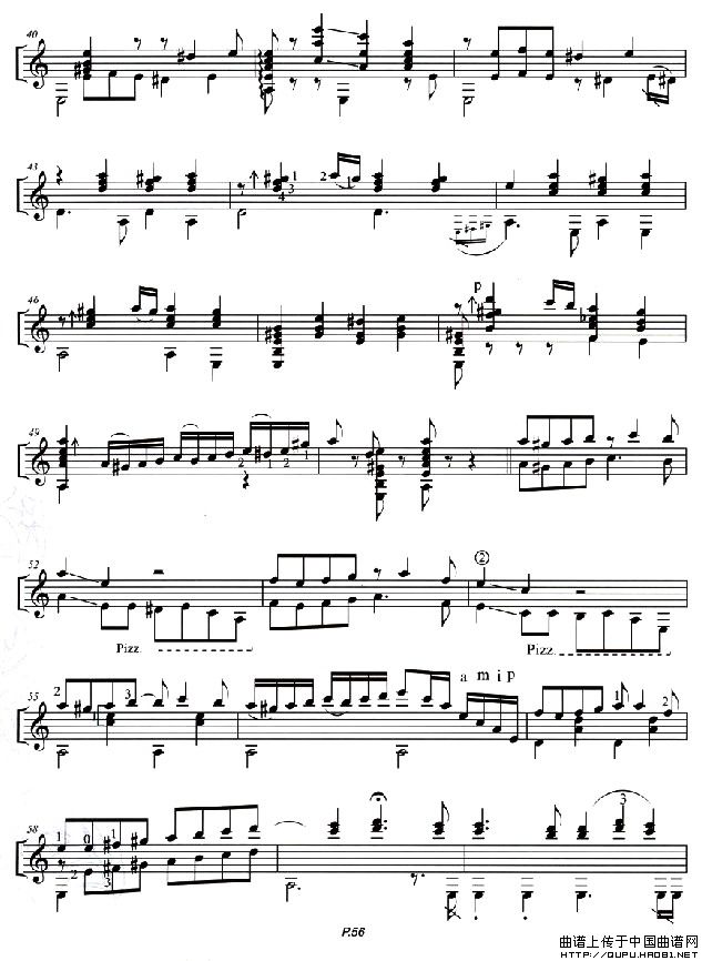 la Cumparsita（假面舞会 [古典吉他谱]）