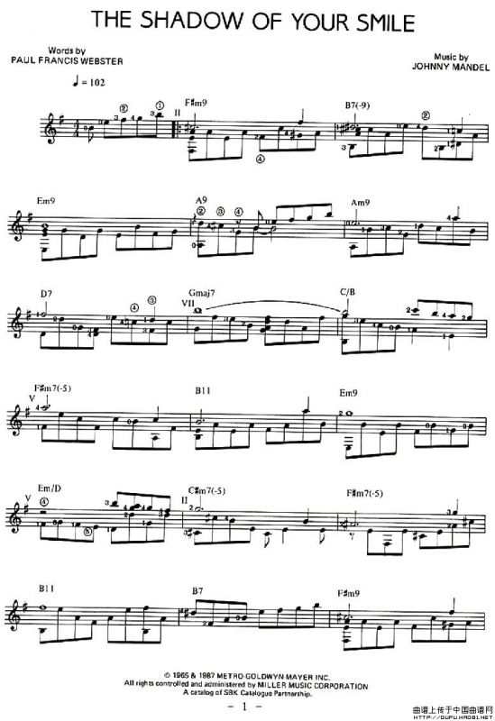 THE SHADOW OF YOUR SMILE