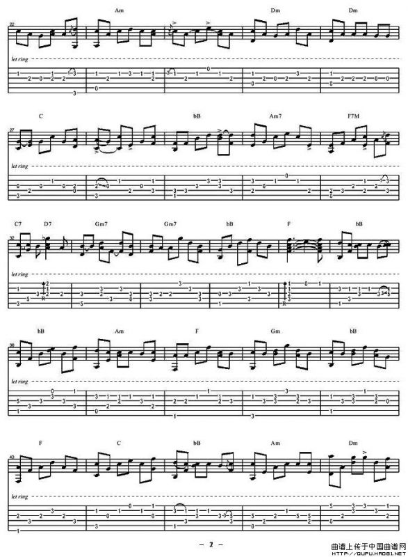 没那么简单（指弹谱）