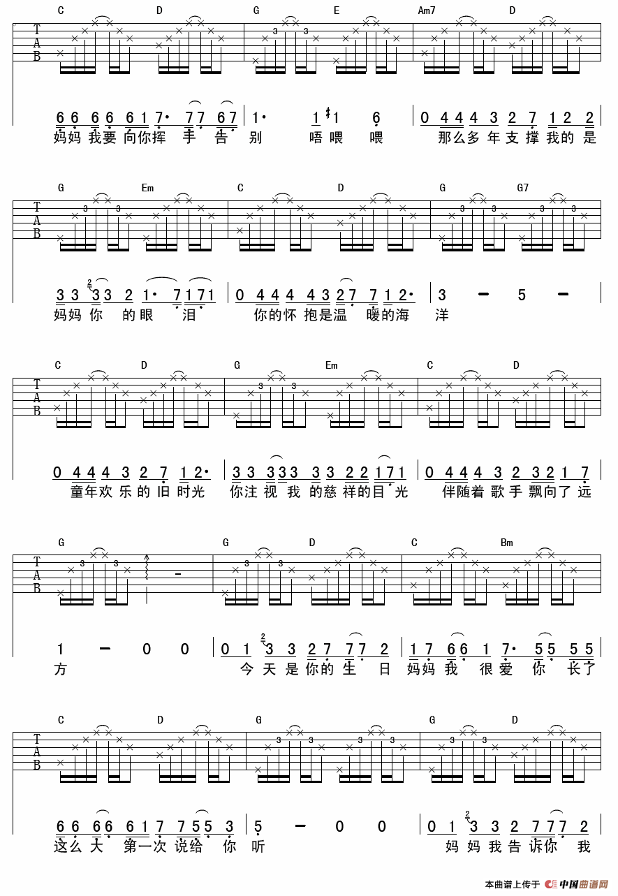 今天是你的生日，妈妈