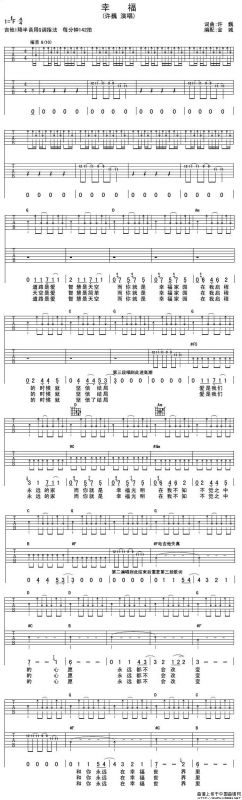 幸福（许巍词 许巍曲）