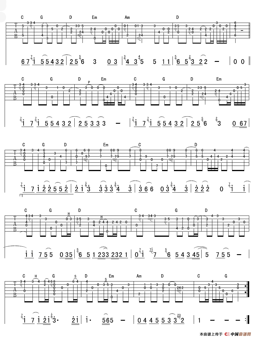 人质（指弹独奏）