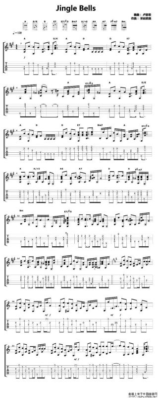 Jingle-Bell（铃儿响叮当）（卢家宏指弹吉他谱）