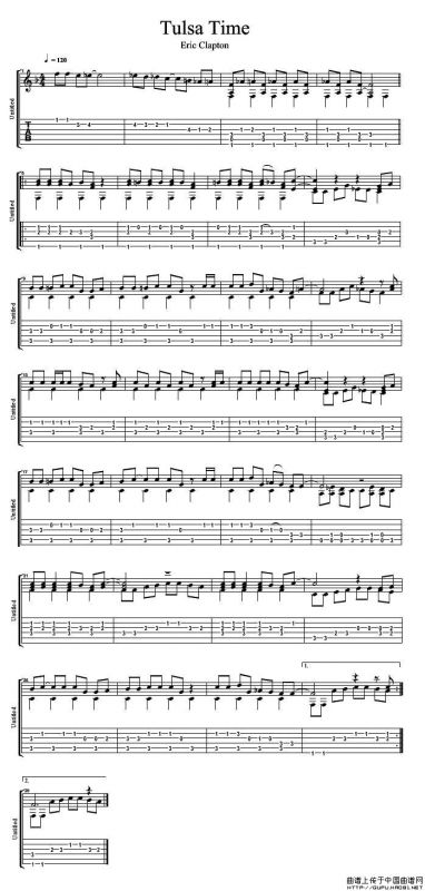 Tulsa Time（指弹吉他谱）