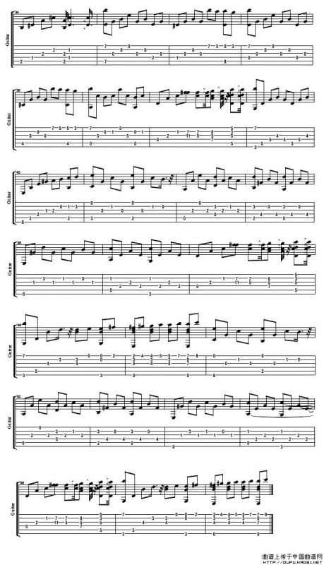 Feelings（指弹吉他谱）