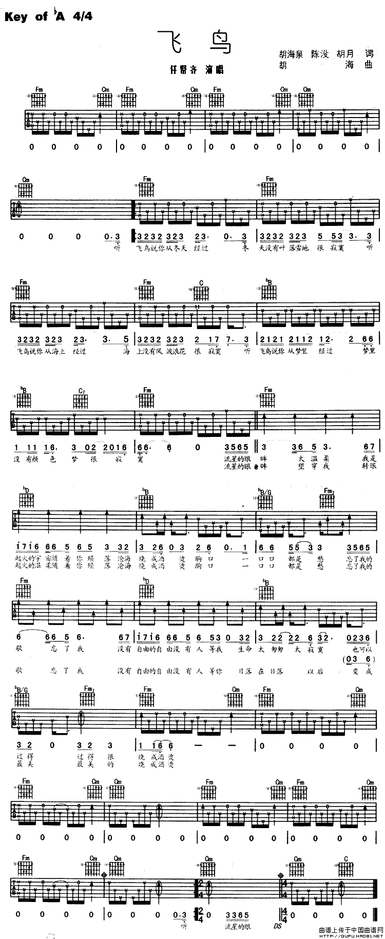 飞鸟（胡海泉词 胡海曲）