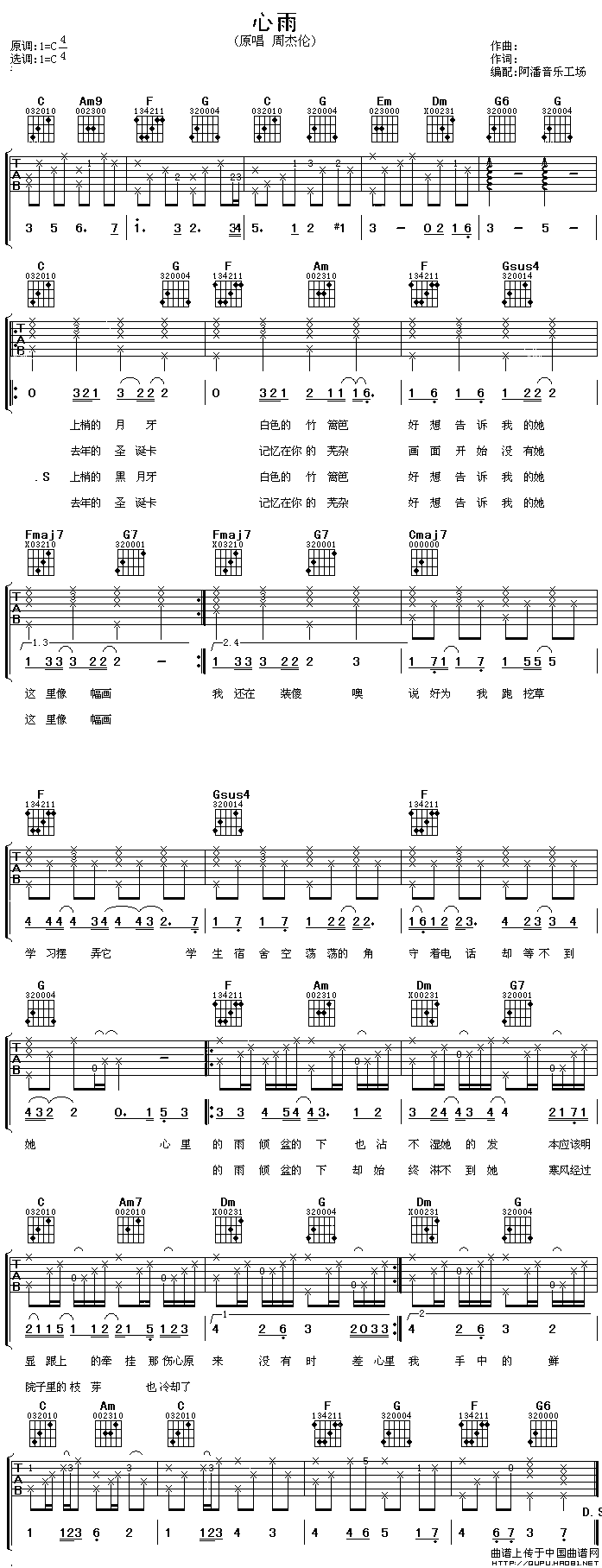 心雨（阿潘音乐工场编配版）