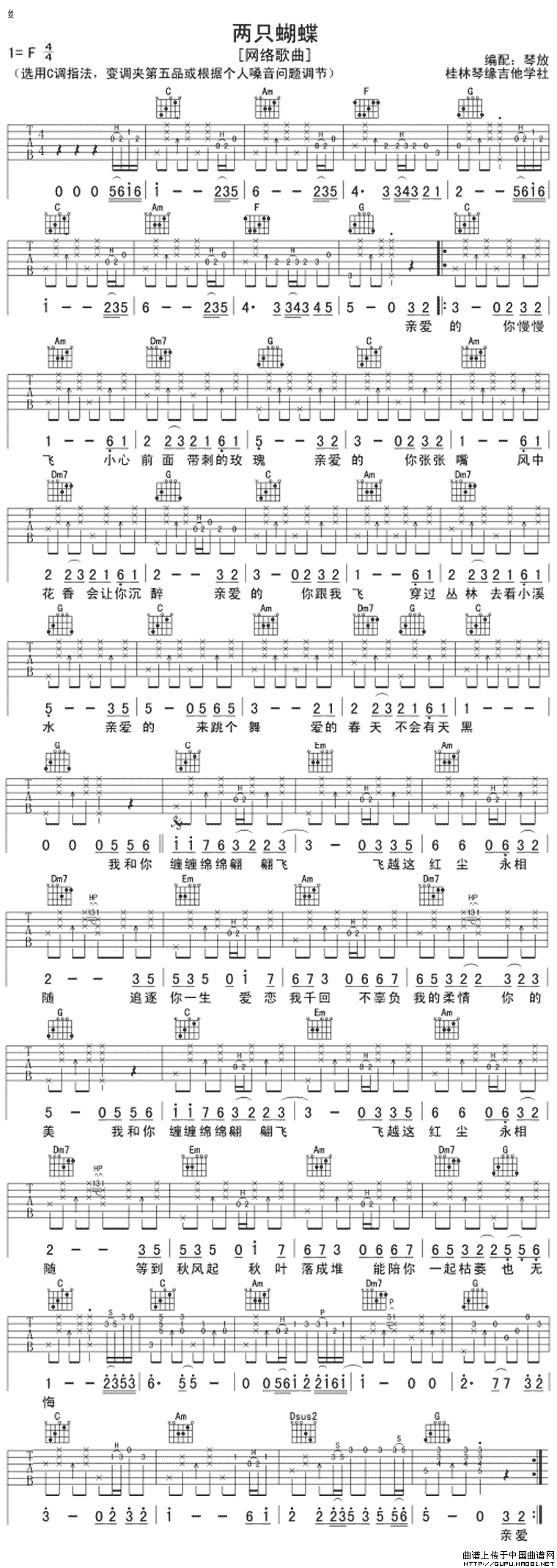 两只蝴蝶（琴放编配版）