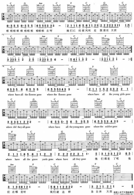 那些花儿（4个版本）