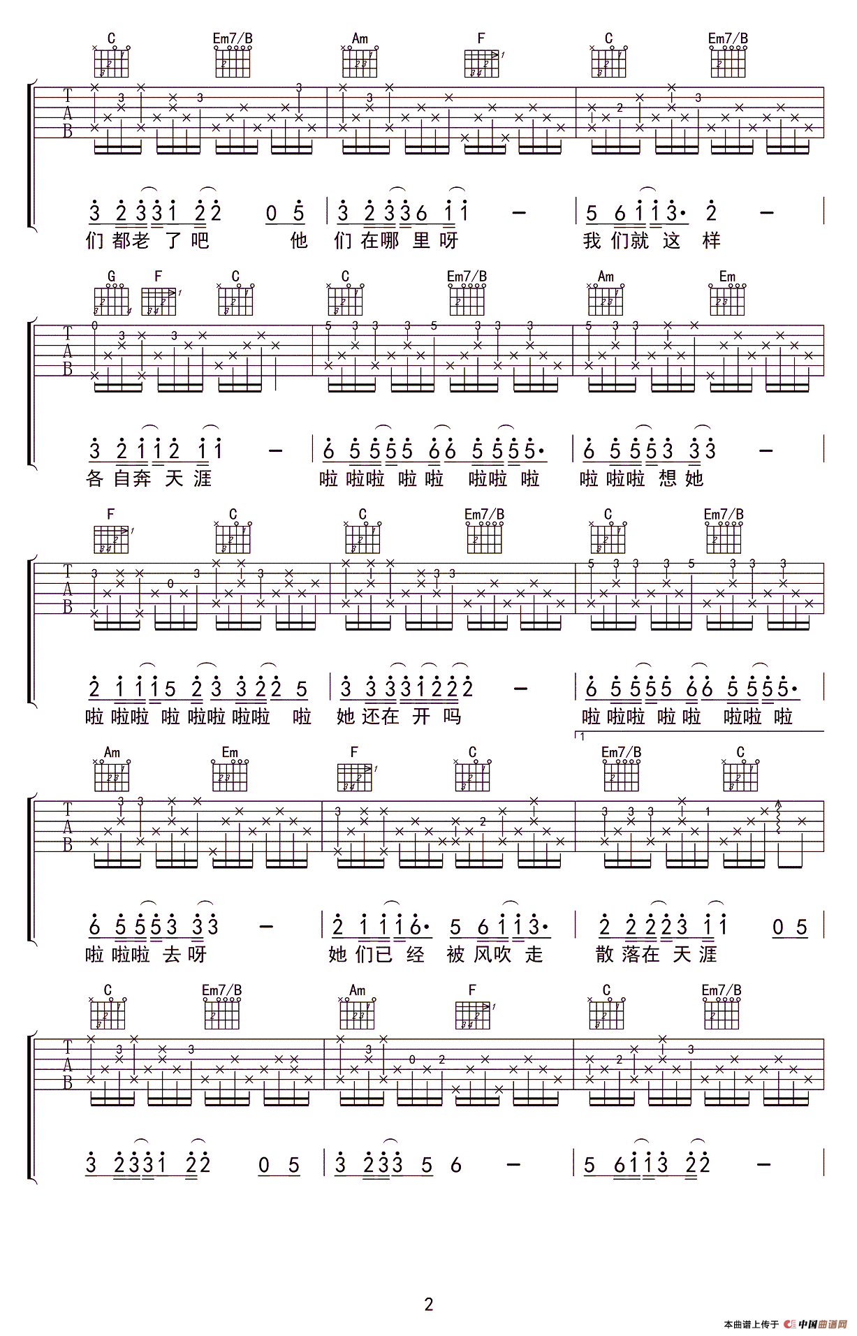 那些花儿（4个版本）