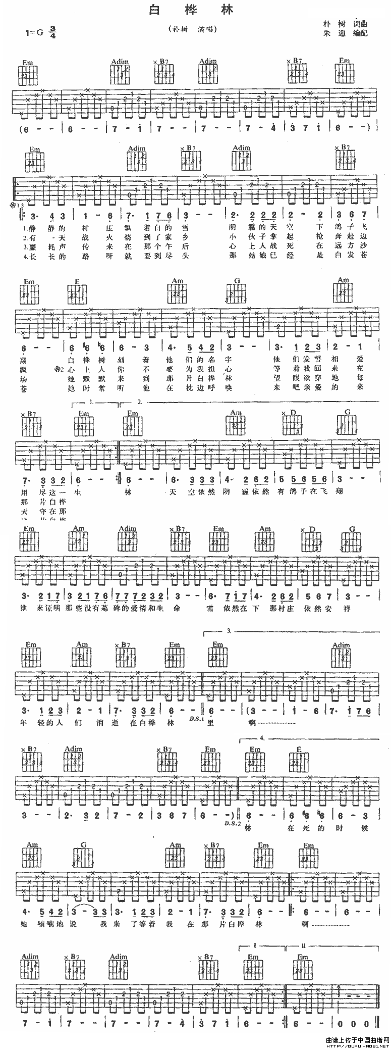 白桦林（朱迎编配版）