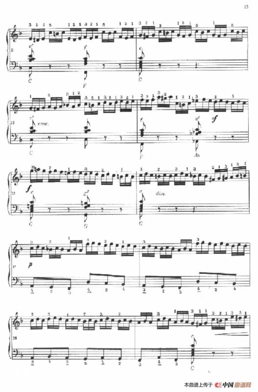 《车尔尼手风琴练习曲集》第Ⅱ册（第5——8首）