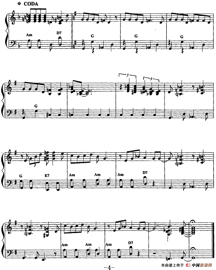 手风琴爵士乐曲：Black coffee 黑咖啡