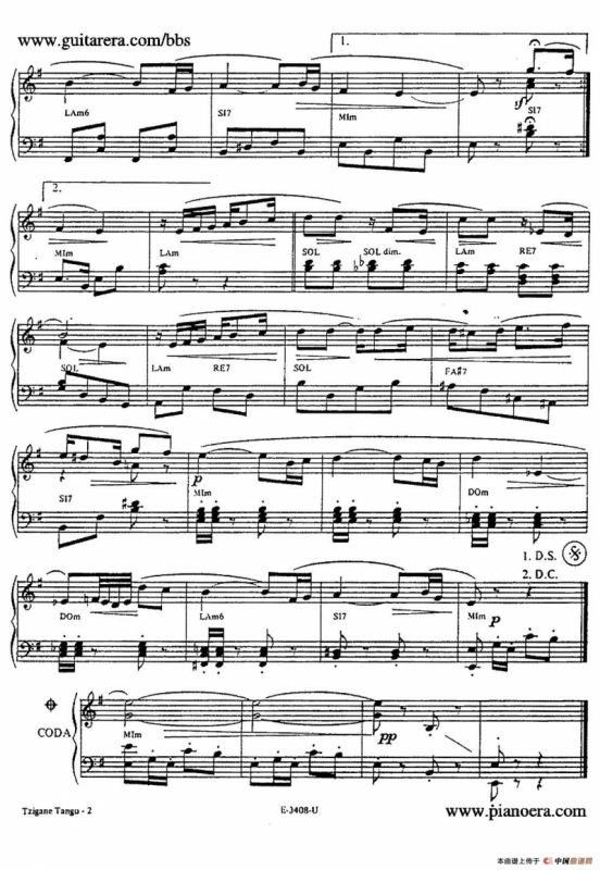 Tzigane Tango（茨冈探戈）