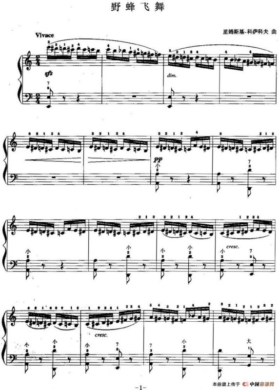 儿童手风琴曲：野蜂飞舞