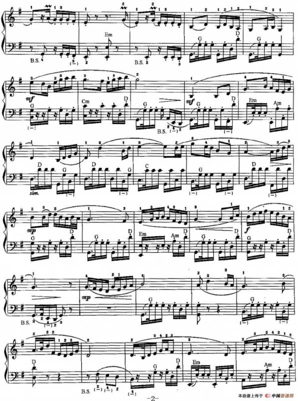 中国民歌手风琴曲集：59、江南好