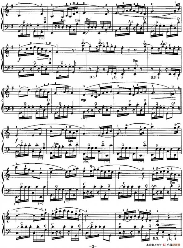 中国民歌手风琴曲集：59、江南好